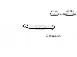 ERNST 344425 išleidimo kolektorius 
 Išmetimo sistema -> Išmetimo vamzdžiai
1 148 395, 1 149 869, 1 518 063