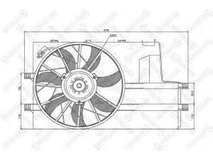 STELLOX 29-99068-SX ventiliatorius, radiatoriaus 
 Aušinimo sistema -> Oro aušinimas
1685000293, A1685000293