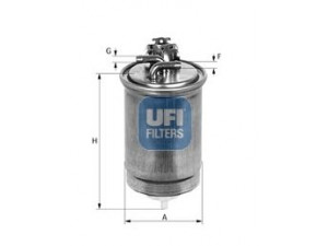 UFI 55.427.00 kuro filtras 
 Techninės priežiūros dalys -> Papildomas remontas
46473803
