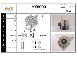 SNRA HY8000 kintamosios srovės generatorius
AC2040K1, AC2040K3, AC2045K, AH2035L