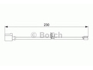 BOSCH 1 987 474 569 įspėjimo kontaktas, stabdžių trinkelių susidėvėjimas 
 Stabdžių sistema -> Susidėvėjimo indikatorius, stabdžių trinkelės
970 609 145 00