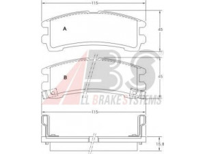 A.B.S. 36674 stabdžių trinkelių rinkinys, diskinis stabdys 
 Techninės priežiūros dalys -> Papildomas remontas
44060-32G86, TT0029999