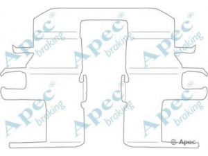 APEC braking KIT1140 priedų komplektas, stabdžių trinkelė 
 Stabdžių sistema -> Būgninis stabdys -> Dalys/priedai