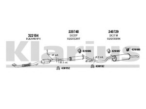 KLARIUS 780113E išmetimo sistema 
 Išmetimo sistema -> Išmetimo sistema, visa