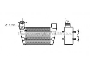 AVA QUALITY COOLING AI4225 tarpinis suslėgto oro aušintuvas, kompresorius 
 Variklis -> Oro tiekimas -> Įkrovos agregatas (turbo/superįkrova) -> Tarpinis suslėgto oro aušintuvas
058145805B, 058145805G, 058145805H