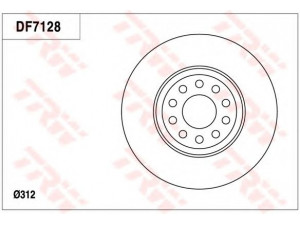 TRW DF7128 stabdžių diskas