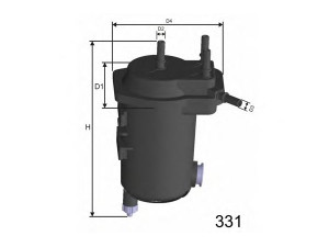 MISFAT F124A kuro filtras 
 Techninės priežiūros dalys -> Papildomas remontas
7701062190, 8200400416