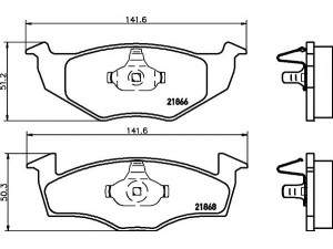 HELLA PAGID 8DB 355 007-891 stabdžių trinkelių rinkinys, diskinis stabdys 
 Techninės priežiūros dalys -> Papildomas remontas
6N0698151, 6N0698151C, 6N0698151