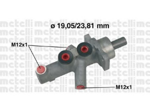 METELLI 05-0625 pagrindinis cilindras, stabdžiai 
 Stabdžių sistema -> Pagrindinis stabdžių cilindras
005 430 84 01