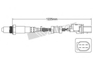 WALKER PRODUCTS 800-95019 lambda jutiklis 
 Variklis -> Variklio elektra
03G906262G, 057906262A, 057906262C