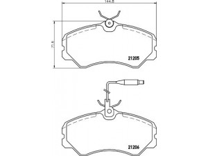 HELLA PAGID 8DB 355 017-841 stabdžių trinkelių rinkinys, diskinis stabdys 
 Techninės priežiūros dalys -> Papildomas remontas
09938205, 425047, 425058, 425105