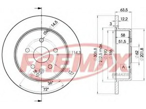 FREMAX BD-2790 stabdžių diskas 
 Stabdžių sistema -> Diskinis stabdys -> Stabdžių diskas
42431-30260