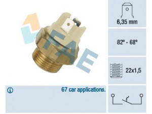 FAE 37050 temperatūros jungiklis, radiatoriaus ventiliatorius