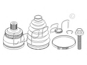 TOPRAN 109 395 jungčių komplektas, kardaninis velenas 
 Ratų pavara -> Sujungimai/komplektas
1 111 900S, 7M0 498 099A, 7M0 498 099A