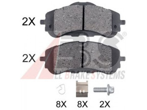 A.B.S. 35018 stabdžių trinkelių rinkinys, diskinis stabdys 
 Techninės priežiūros dalys -> Papildomas remontas
1610428780