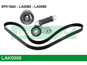 LUCAS ENGINE DRIVE LAK0009 V formos rumbuotas diržas, komplektas 
 Techninės priežiūros dalys -> Techninės priežiūros intervalai
VKMA36032