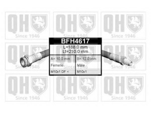 QUINTON HAZELL BFH4617 stabdžių žarnelė 
 Stabdžių sistema -> Stabdžių žarnelės
FBH 6251, MB 238 428, MB 857 541