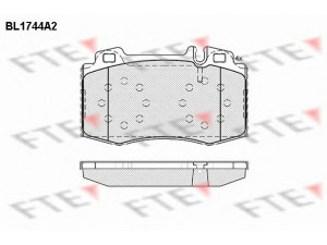 FTE BL1744A2 stabdžių trinkelių rinkinys, diskinis stabdys 
 Techninės priežiūros dalys -> Papildomas remontas
003 420 05 20, 003 420 08 20, 003 420 18 20