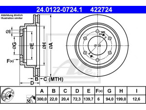 ATE 24.0122-0724.1 stabdžių diskas 
 Dviratė transporto priemonės -> Stabdžių sistema -> Stabdžių diskai / priedai
MR418067