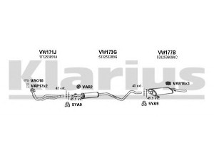 KLARIUS 930075U išmetimo sistema