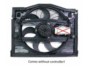 NRF 47027 ventiliatorius, radiatoriaus 
 Aušinimo sistema -> Oro aušinimas
64546922554, 64546988913, 64548373957