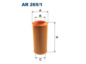 FILTRON AR265/1 oro filtras 
 Techninės priežiūros dalys -> Techninės priežiūros intervalai
6N0129620, 6N0129620A, 6NO129620