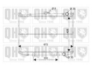 QUINTON HAZELL QER1208 radiatorius, variklio aušinimas 
 Aušinimo sistema -> Radiatorius/alyvos aušintuvas -> Radiatorius/dalys
21400-01G00, 21400-15G00, 21400-73P00