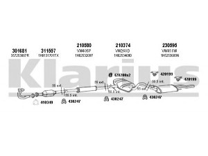 KLARIUS 930627E išmetimo sistema 
 Išmetimo sistema -> Išmetimo sistema, visa