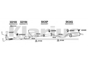 KLARIUS 780109U išmetimo sistema 
 Išmetimo sistema -> Išmetimo sistema, visa