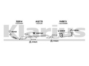 KLARIUS 940566U išmetimo sistema 
 Išmetimo sistema -> Išmetimo sistema, visa