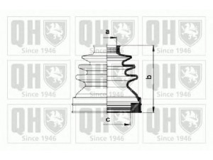 QUINTON HAZELL QJB988 gofruotoji membrana, kardaninis velenas 
 Ratų pavara -> Gofruotoji membrana
31 60 7 518 258, MR 911 161, MR 911 162