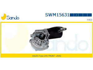 SANDO SWM15631.1 valytuvo variklis 
 Priekinio stiklo valymo sistema -> Varikliukas, priekinio stiklo valytuvai
99439637