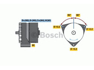 BOSCH 0 120 469 036 kintamosios srovės generatorius 
 Elektros įranga -> Kint. sr. generatorius/dalys -> Kintamosios srovės generatorius
1267235, 01177464, 117 7464, 007 154 81 02