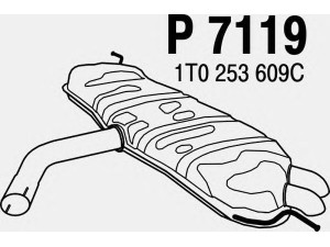 FENNO P7119 galinis duslintuvas 
 Išmetimo sistema -> Duslintuvas
IT0253609C