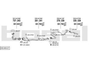 BOSAL 050.900.07 išmetimo sistema 
 Išmetimo sistema -> Išmetimo sistema, visa