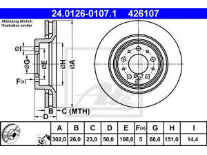ATE 24.0126-0107.1 stabdžių diskas 
 Dviratė transporto priemonės -> Stabdžių sistema -> Stabdžių diskai / priedai
272276