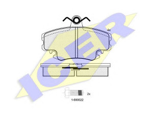 ICER 180993-204 stabdžių trinkelių rinkinys, diskinis stabdys 
 Techninės priežiūros dalys -> Papildomas remontas
41 06 021 92R, 41 06 093 42R, 77 01 207 066