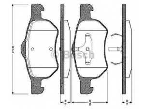 BOSCH 0 986 TB2 841 stabdžių trinkelių rinkinys, diskinis stabdys 
 Techninės priežiūros dalys -> Papildomas remontas
05015 365AA, 05072 215AA, 05072 216AA