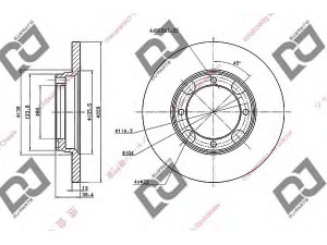 DJ PARTS BD1687 stabdžių diskas 
 Dviratė transporto priemonės -> Stabdžių sistema -> Stabdžių diskai / priedai
MB058582, MB316729, 51712-21200