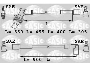 SASIC 9284010 uždegimo laido komplektas