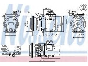 NISSENS 89082 kompresorius, oro kondicionierius 
 Oro kondicionavimas -> Kompresorius/dalys
97701-2C100, 97701-2D100