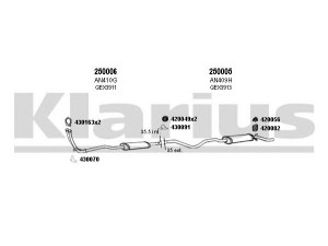 KLARIUS 120187E išmetimo sistema 
 Išmetimo sistema -> Išmetimo sistema, visa