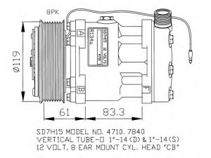 NRF 32132G kompresorius, oro kondicionierius 
 Oro kondicionavimas -> Kompresorius/dalys
6025107881, 7700734103, 7700856259