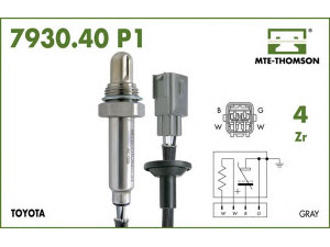 MTE-THOMSON 7930.40.050P1 lambda jutiklis 
 Variklis -> Variklio elektra
89465-20670, 89465-20700, 89465-20820