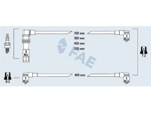 FAE 85695 uždegimo laido komplektas 
 Kibirkšties / kaitinamasis uždegimas -> Uždegimo laidai/jungtys
036 905 409