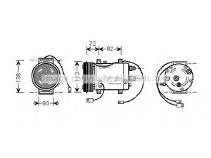 AVA QUALITY COOLING AIAK179 kompresorius, oro kondicionierius 
 Oro kondicionavimas -> Kompresorius/dalys
4A0260805AD, 4A0260805AH