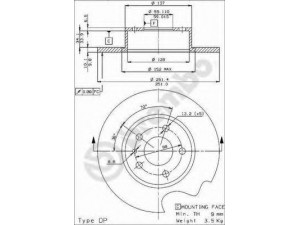 BRECO BS 7337 stabdžių diskas 
 Stabdžių sistema -> Diskinis stabdys -> Stabdžių diskas
164062610001, 60569164, 60653479