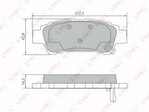 LYNXauto BD-7574 stabdžių trinkelių rinkinys, diskinis stabdys 
 Techninės priežiūros dalys -> Papildomas remontas
04466-28040, 04466-28050, 04466-28070