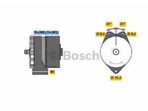 BOSCH 9 120 080 128 kintamosios srovės generatorius