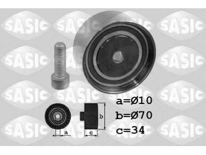 SASIC 1706053 kreipiantysis skriemulys, paskirstymo diržas 
 Diržinė pavara -> Paskirstymo diržas/komplektas -> Laisvasis/kreipiamasis skriemulys
059109244, 059109244A, 059109244B